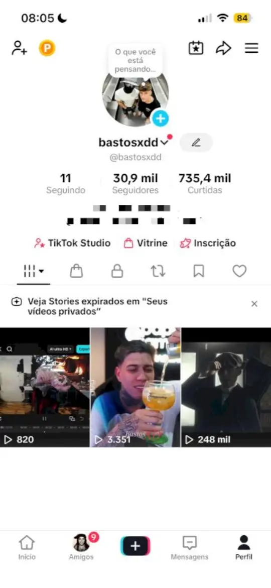 Resultado real: página con 735 mil likes